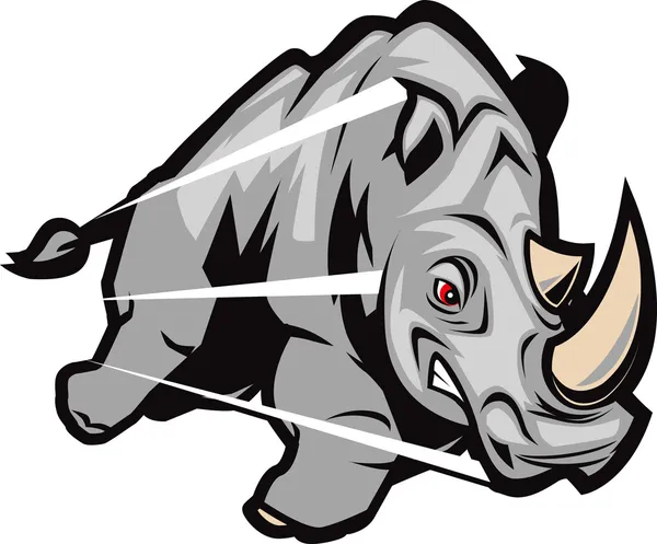 Ricarica Rhino — Vettoriale Stock