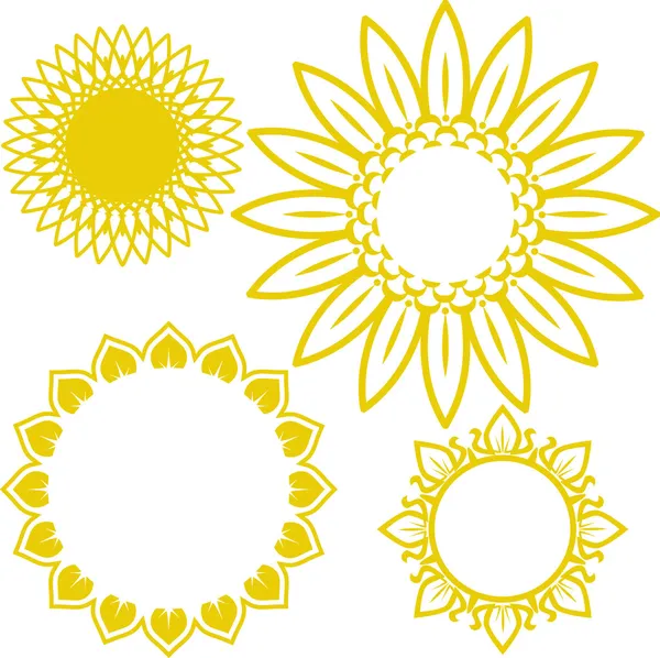 Girasoles — Vector de stock