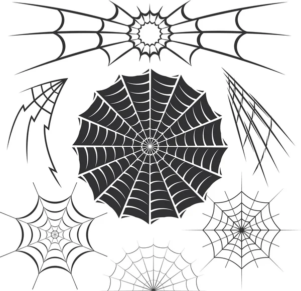 Spinnenwebben — Stockvector