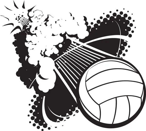 Sonic Boom Volleyball — Stock Vector