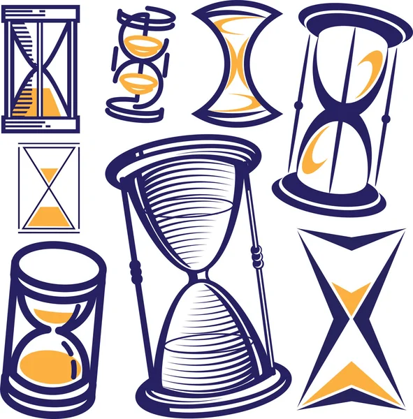 Hourglass Collection — Stock Vector