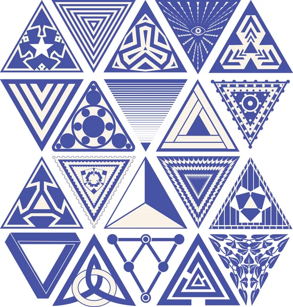 Diseños triangulares — Vector de stock