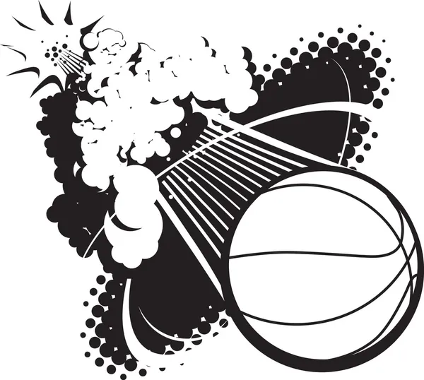 Sonic Boom Basketball — Stock Vector