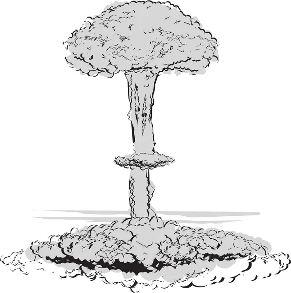 Ядерний гриб — стоковий вектор