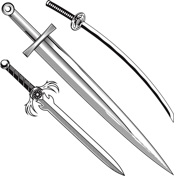 Swords — Stock Vector