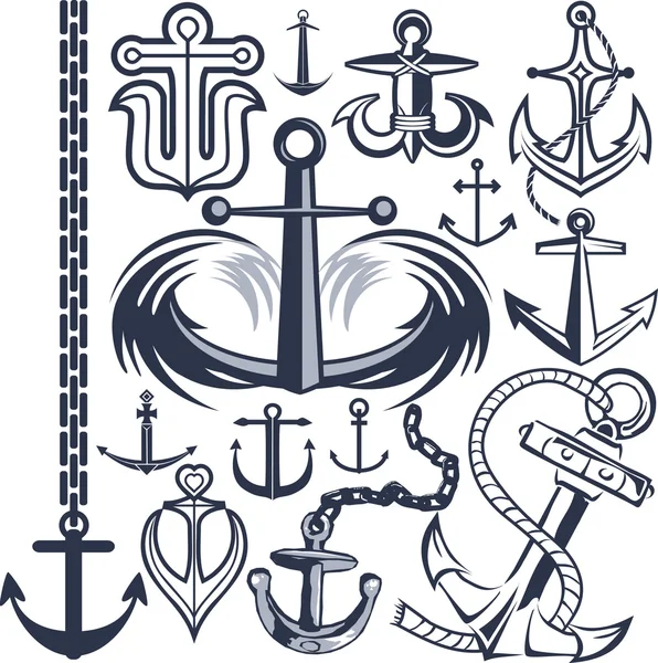 Collezione Anchor — Vettoriale Stock