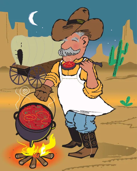 Chuckwagon Chili — Stock Vector