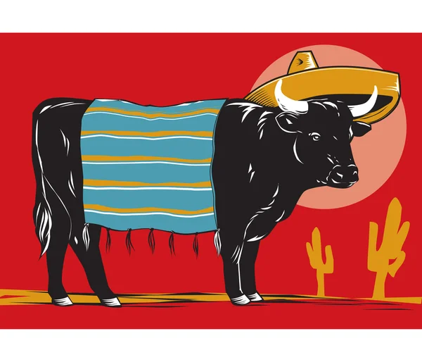 Carne mexicana — Vector de stock