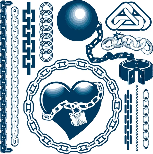 Chain Collection — Stock Vector