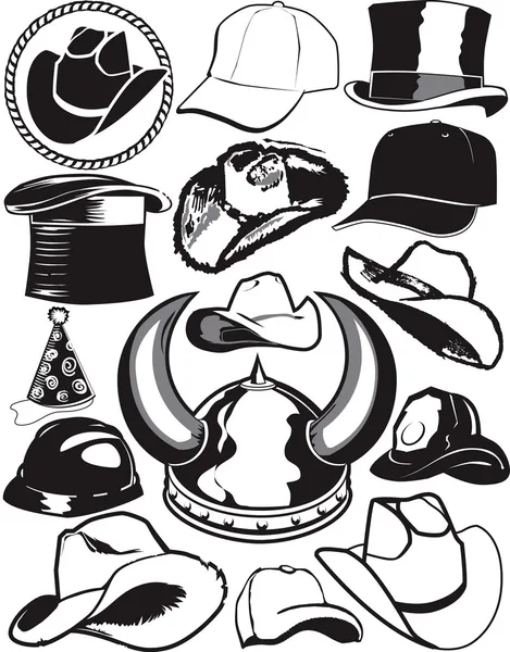 Hat Collection — Stock Vector