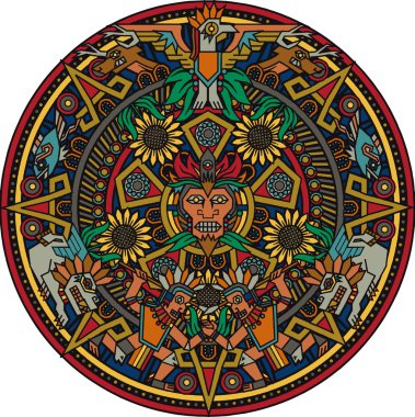 Aztec Mandala clipart