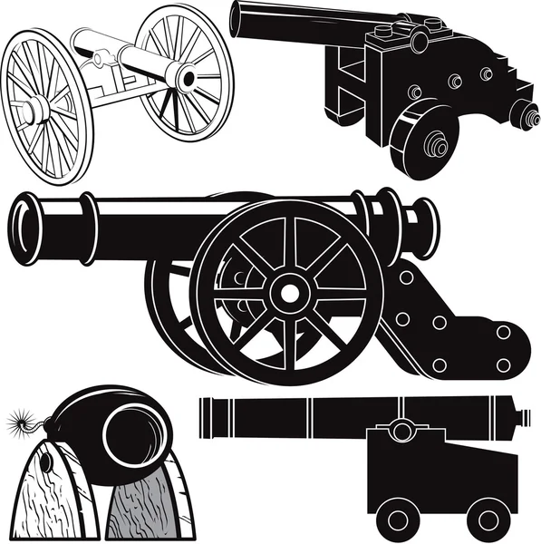 Kanonensammlung — Stockvektor