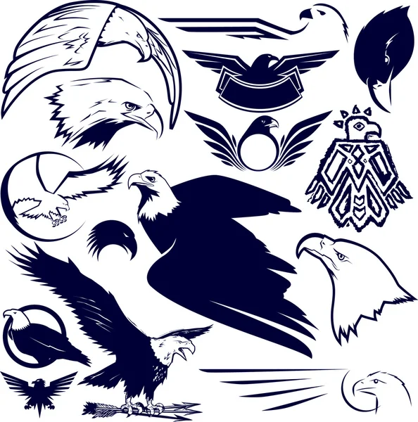 Collection Aigle — Image vectorielle