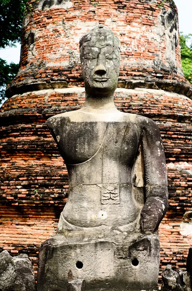 Gamla buddha staty — Stockfoto