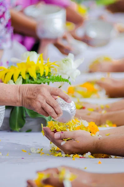 태국의 송 크 란 축제 전통 — 스톡 사진