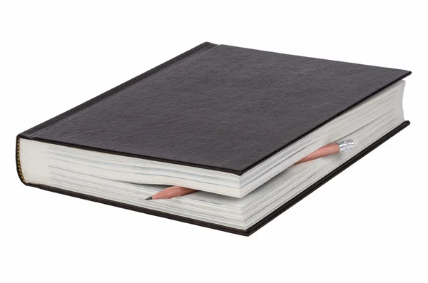 Brown book isolated — Stock Photo, Image