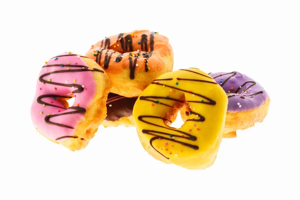 Gruppe glasierter Donuts. — Stockfoto