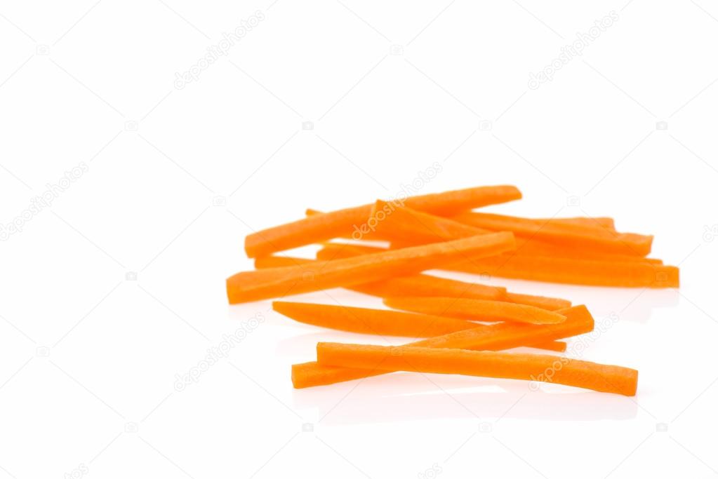 Carrot slice isolated
