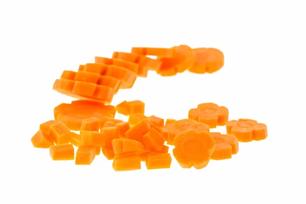 Срез моркови изолирован — стоковое фото