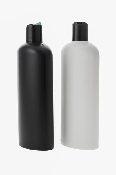 흑백 병 제품 절연 — 스톡 사진