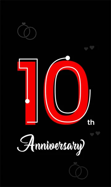 Years Anniversary Celebration Wishes Corporate Awards Brochure Greeting Promotion Marriage — Stock Vector