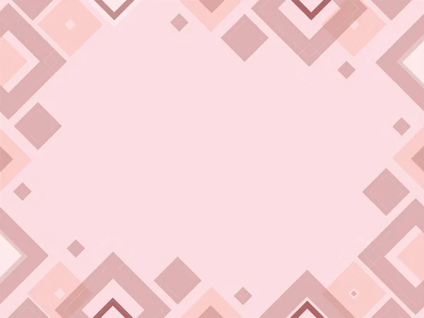 Karelerden yapılmış soyut geometrik pembe arkaplan, şekil şablonu, kopyalanmış kırmızı altın şablon, modern düzen, metin için yeri olan vektör