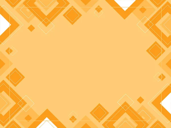 Abstrakter Geometrischer Oranger Hintergrund Aus Quadraten Und Dreiecken Formmuster Vorlage — Stockvektor