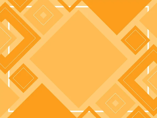 Abstract Geometrische Oranje Achtergrond Gemaakt Van Vierkanten Driehoeken Vormpatroon Sjabloon — Stockvector