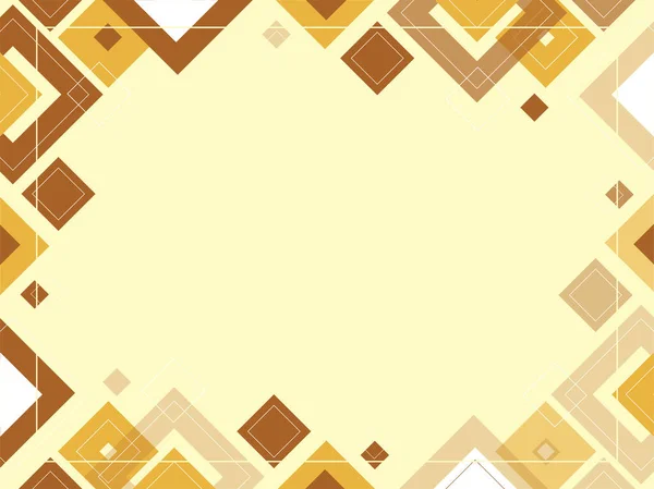 Abstract Geometric Brown Beige Background Made Squares Triangles Shape Pattern — Stock Vector