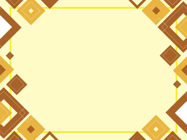 Fondo Abstracto Geométrico Marrón Beige Hecho Cuadrados Triángulos Patrón Forma — Vector de stock