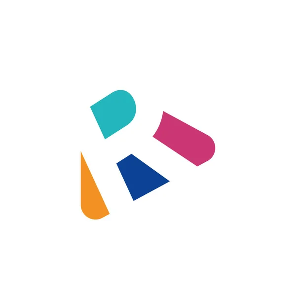 Juega Logo Con Letra Logo Plantilla Estilo Plano Logotipos Colores — Vector de stock