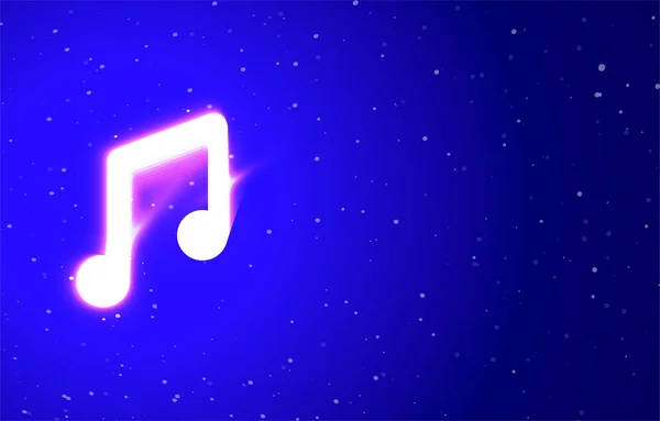 Music Note Neon Private Collection Download Unique Super Bright Neon — стоковый вектор