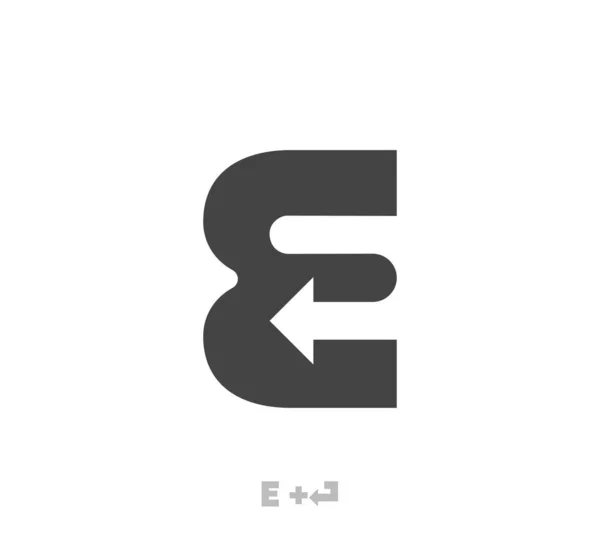 Harfi Logo Şablonu Vektörleri Geri Dönen Eşsiz Bir Logo Vektör — Stok Vektör