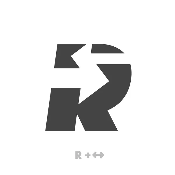Lettre Flèche Modèle Logo Vecteur Eps Logo Unique Vecteur Résumé — Image vectorielle