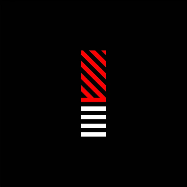 Линия Буква Переходный Цвет Линейного Логотипа Линейные Современные Буквенные Линии — стоковый вектор