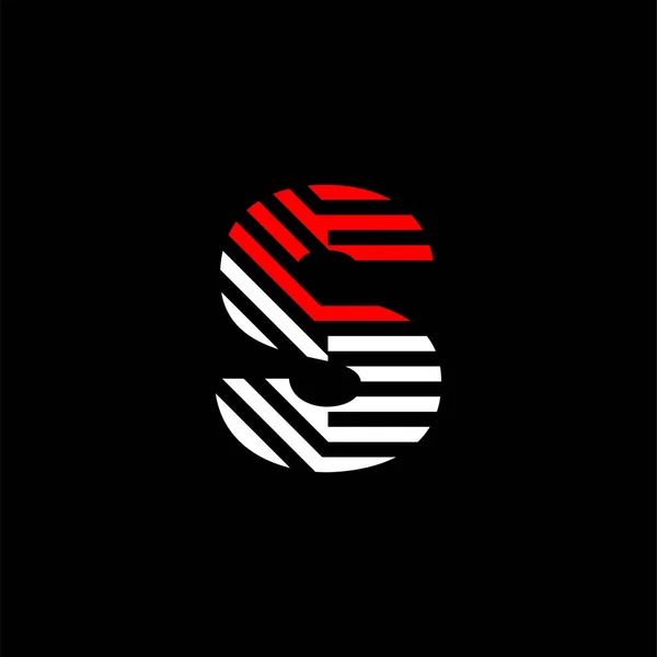 Abstrakter Buchstabe Line Übergang Farbe Lineares Logo Lineare Moderne Schriftzeichen — Stockvektor