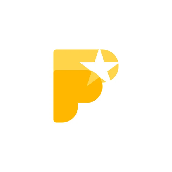 Moderní Jednoduchost Hvězda Logo Písmenem Star Koncept Logo Design Šablony — Stockový vektor