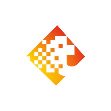 Renkli harf t hızlı piksel noktalar logosu. T harfi entegratif piksel hareketli pikseller. Yaratıcı erimiş ve dağılmış hareket eden nokta sanatı. Modern yaratıcı limanlar. Vektör logosu tasarımı.