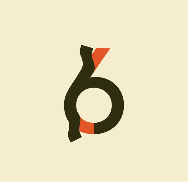 Spogliato Numero Lettere Carta Appiccicose Libro Logo Design Aziendale Template — Vettoriale Stock