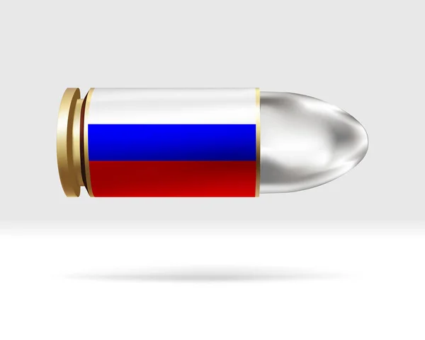 Ryssland Flagga Kula Kula Fara Rör Sig Genom Luften Flaggmall — Stock vektor