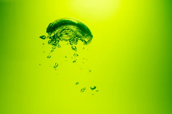 Green Shiny Abstract Bubbles. — Stock Photo, Image