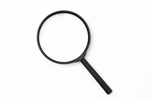 Top View Magnifying Glass Isolated White Background — Stock Photo, Image