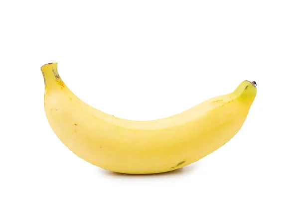 Банан Изолирован Белом Фоне Вырезкой Пути — стоковое фото