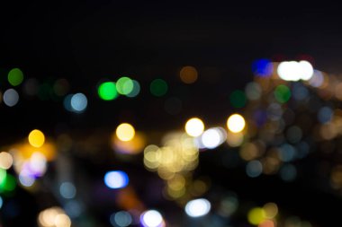 Bokeh arkaplan, soyut şehir manzarası bulanık arkaplan