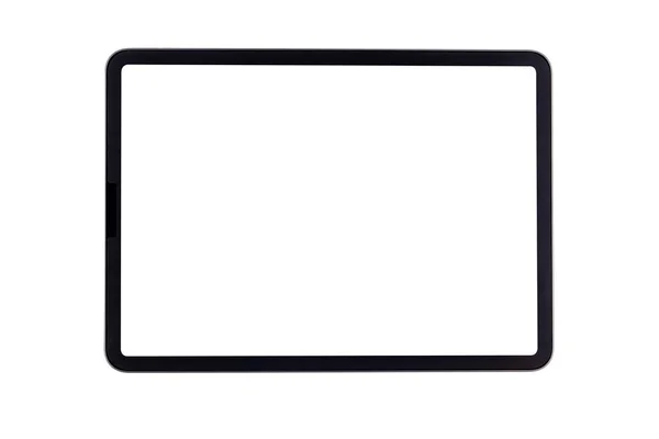 Mockup Számítógép Tabletta Üres Képernyő Elszigetelt Fehér Háttér — Stock Fotó