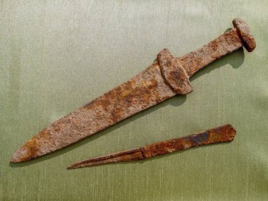 Kılıç Scythian akinak, kısa antik kılıç Scythian akinak, kısa antik kılıç Scythian 5-3 yüzyıl M.Ö.