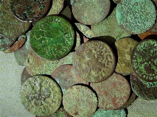 old copper coins of the 17th century of Eastern Europe, Boratinki, 1661-1668.