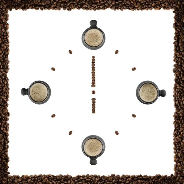 Relógio café — Fotografia de Stock