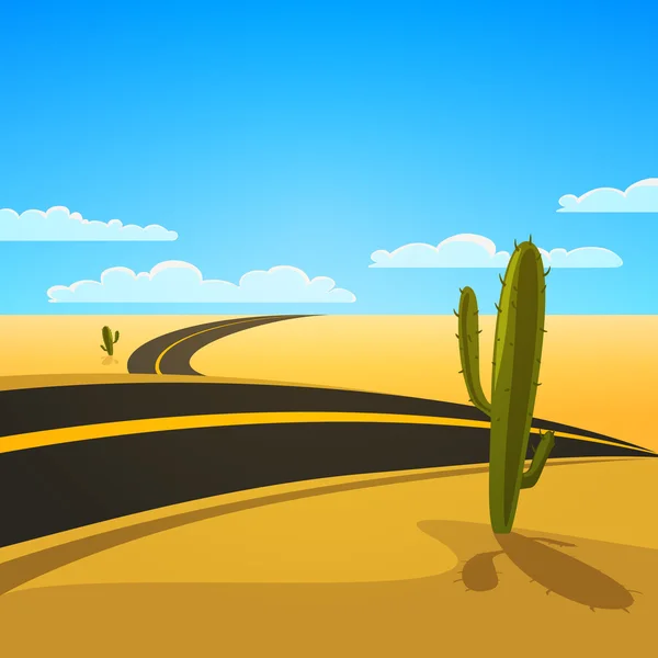 Droga pustynna — Wektor stockowy