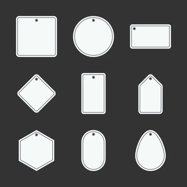 Label Géométrique Cadre Pour Message — Image vectorielle